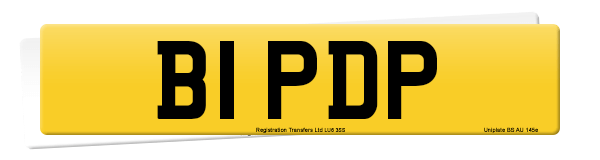 Registration number B1 PDP